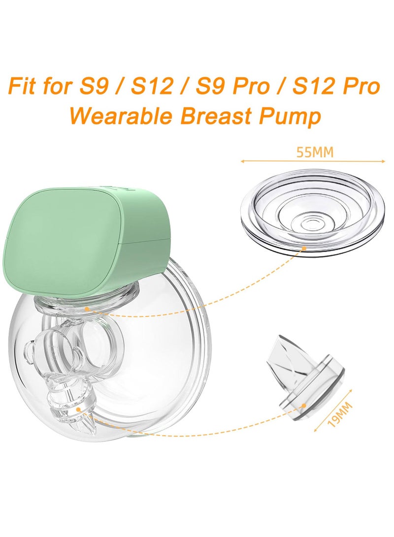 KASTWAVE Breast Pump Replacement Parts - 5 Pack Silicone Duckbill Valves & 4 Pack Silicone Diaphragms, Compatible with S9/S12/S9Pro/S12Pro Wearable Electric Breast Pumps - Image 2