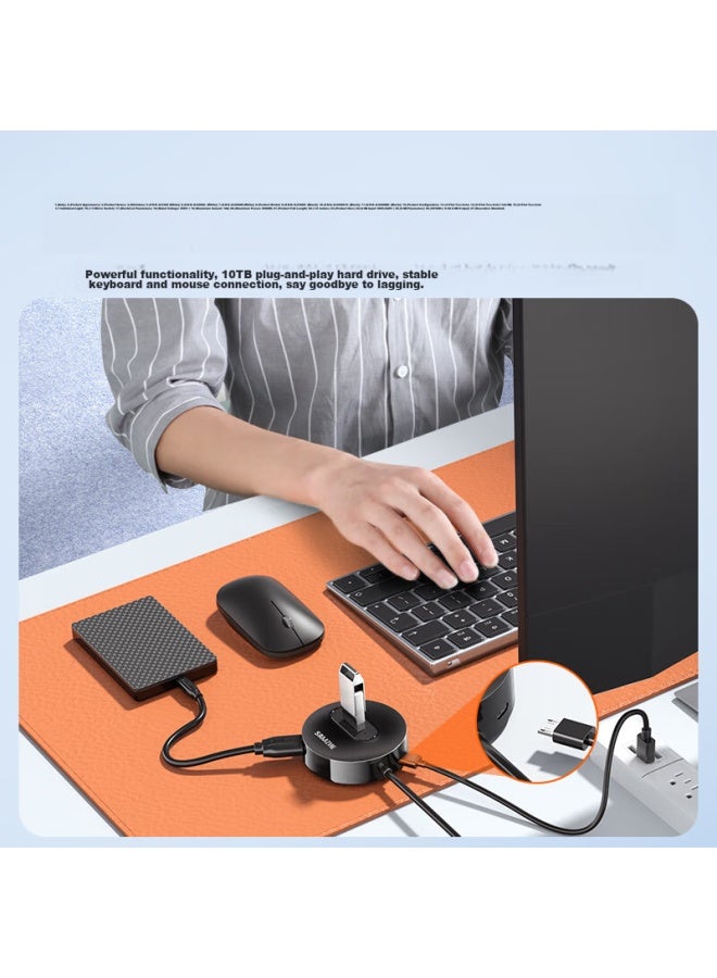 SAMZHE Shanze Usb 2.0 Hub, 4-port Expansion Dock, Laptop And Desktop Computer Hub, One-to Extension Cable Converter, Multi-port With Power Outlet, 1.5 Meters, Hb20-3 Black - Image 5