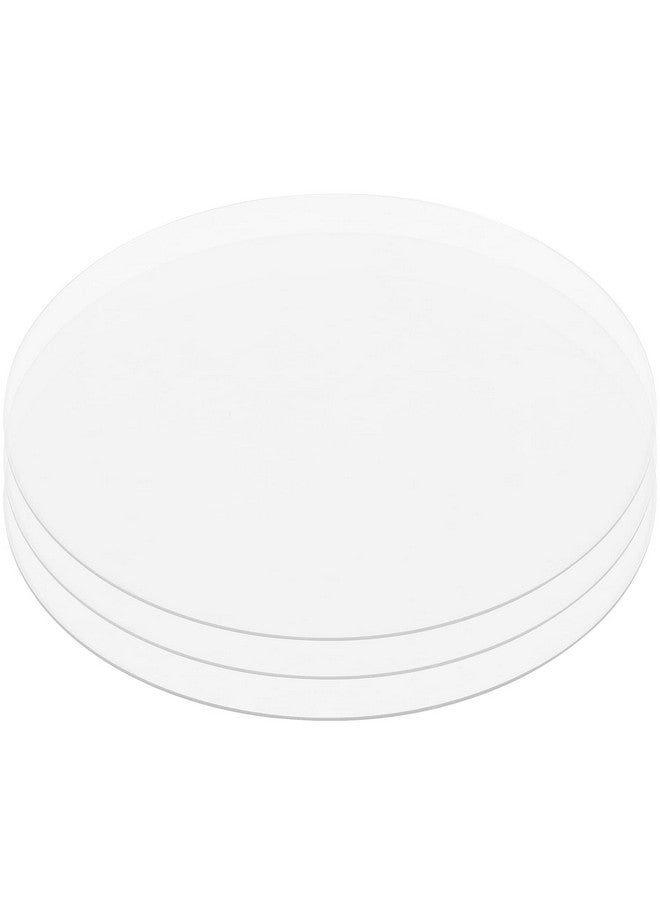 بينجيو عبوة من 10 أقراص أكريليك شفافة مقاس 10 بوصات، قرص أكريليك دائري شفاف، صفائح أكريليك دائرية سميكة لللافتات، الحرف اليدوية، صينية الرسم - Image 5