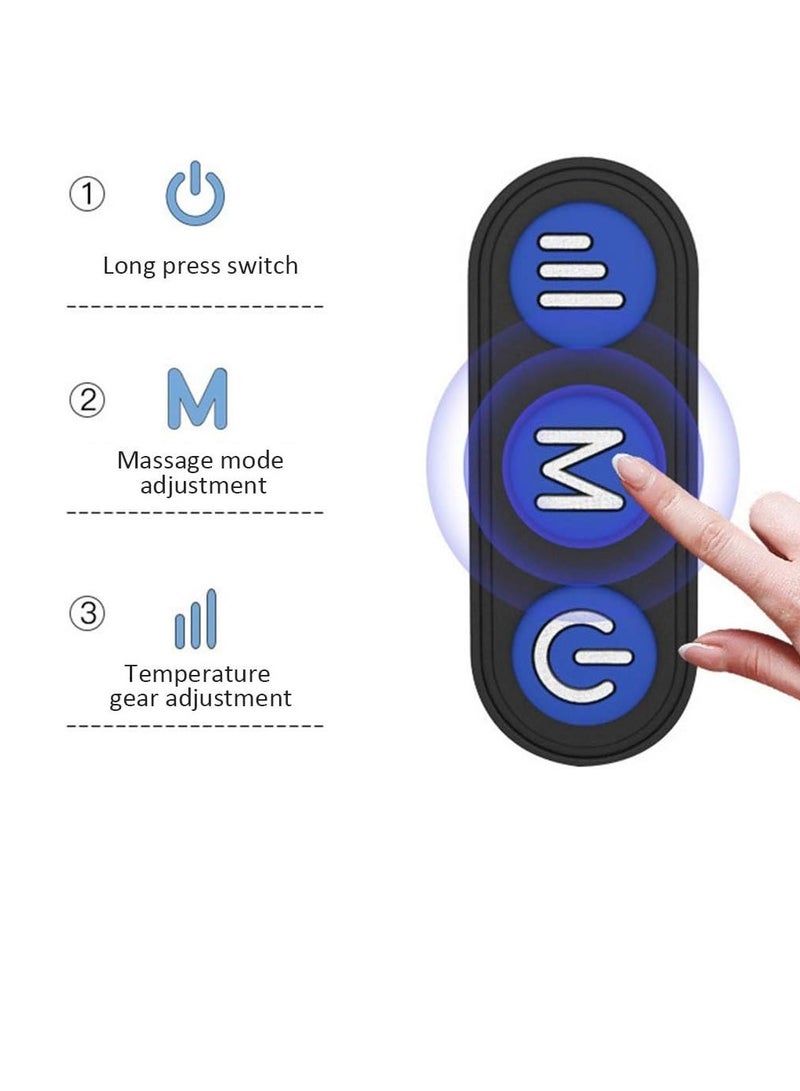 Travel Pillow With Massage ,Memory Foam Neck Pillow For Sleeping Travel Neck Massage Pillow With Heat For Neck Pain Relief - Image 5