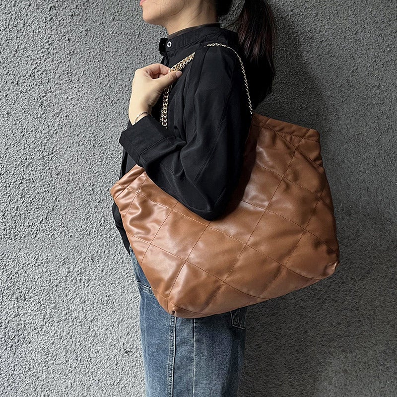 Women'S Bag Fashion Chain Shoulder Bag Travel Shopping Hand Carrying Large Capacity Versatile Commuter Tote Bag For Women - Image 5