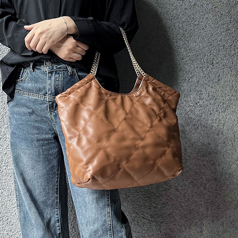 Women'S Bag Fashion Chain Shoulder Bag Travel Shopping Hand Carrying Large Capacity Versatile Commuter Tote Bag For Women - Image 4