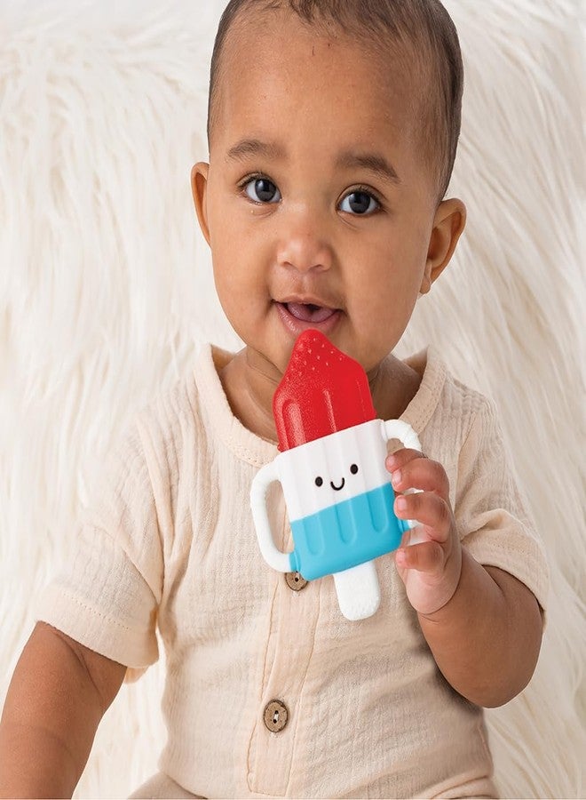 Itzy Ritzy Cold Teether - Itzy Cool Teether with Handles & Removable, Textured Teething Toy (Hero Pop) - Image 2
