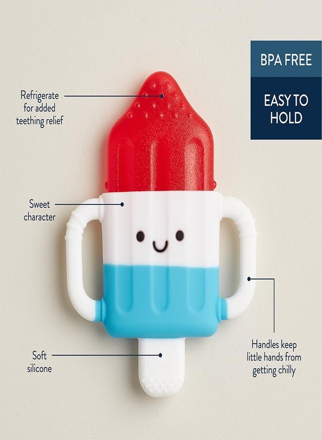 Itzy Ritzy Cold Teether - Itzy Cool Teether with Handles & Removable, Textured Teething Toy (Hero Pop) - Image 3