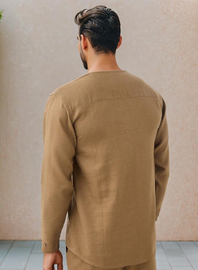 Iconic Regular Fit Linen Blend Shirt - Image 3
