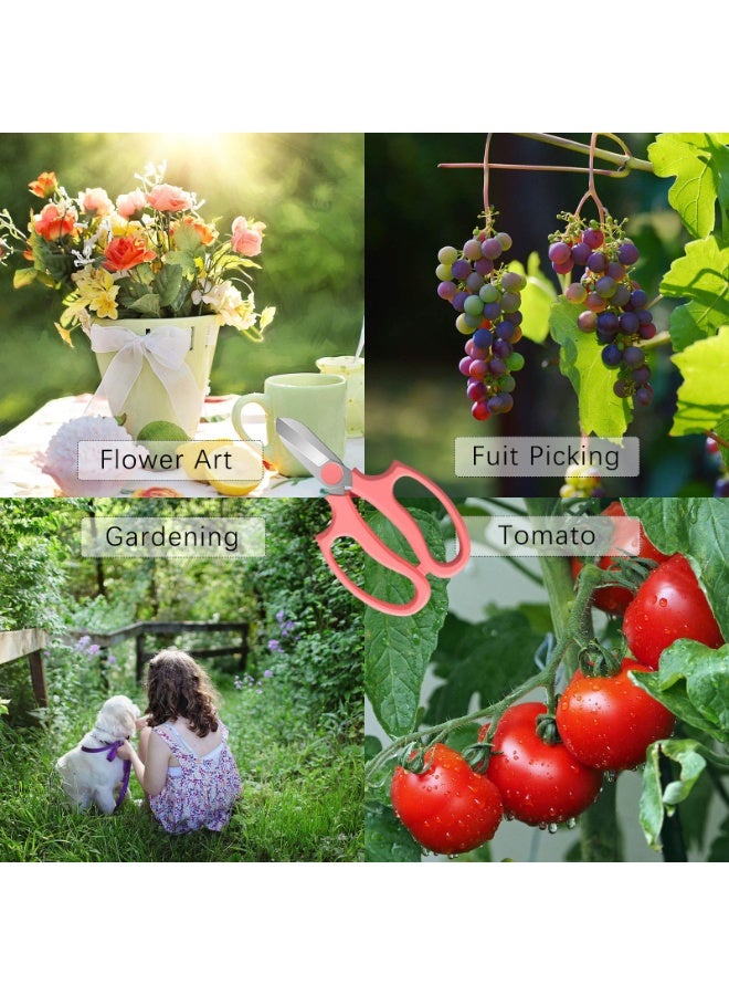 Floral Pruning Shears with Stainless Steel Blades Flower Scissors for Arrangement Trimming Branches Leaves 18cm Length 150g Lightweight - Image 5