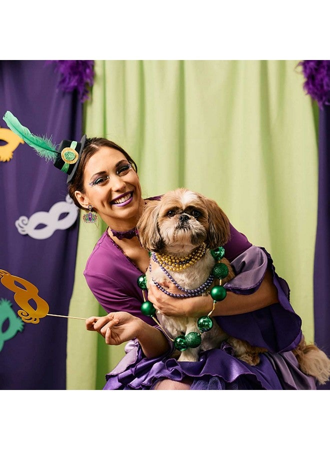 سيالكسهيني أقراط ماردي غرا للنساء، أقراط فلور دي ليز على شكل قناع تاج لامع للاحتفال بيوم الثلاثاء الكبير، إكسسوارات ماردي غرا، هدايا حفلات الكرنفال (تاج) - Image 3