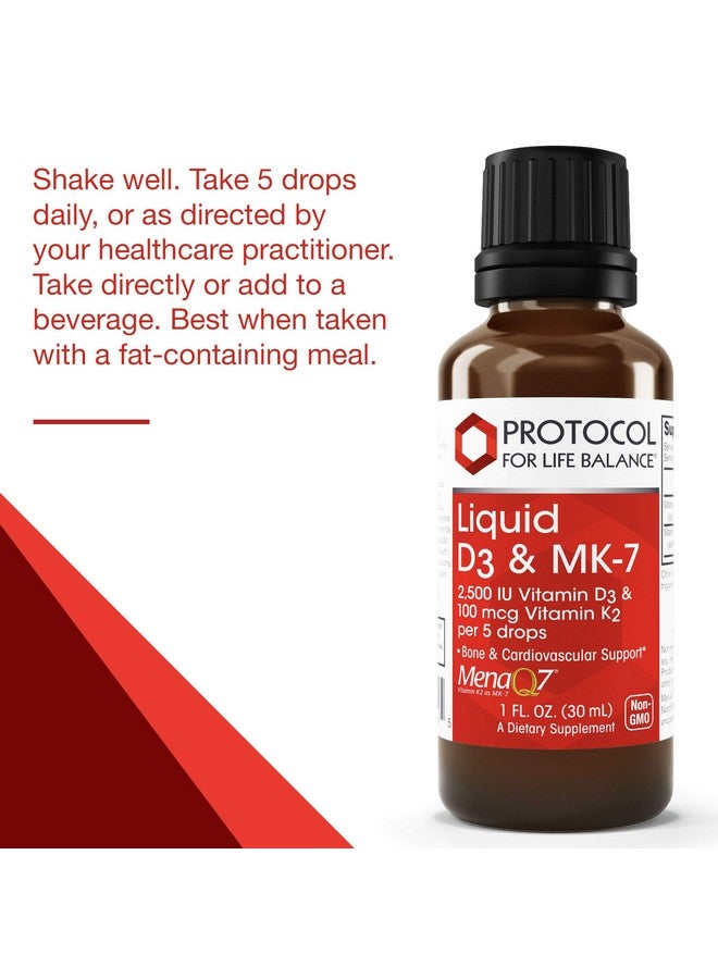 Protocol For Life Balance Liquid D3 And Mk72500Iu Vitamin D3 And 100Mcg Vitamin K2 Helps Support Bone And Cardiovascular Health 1 Fl Oz - Image 4