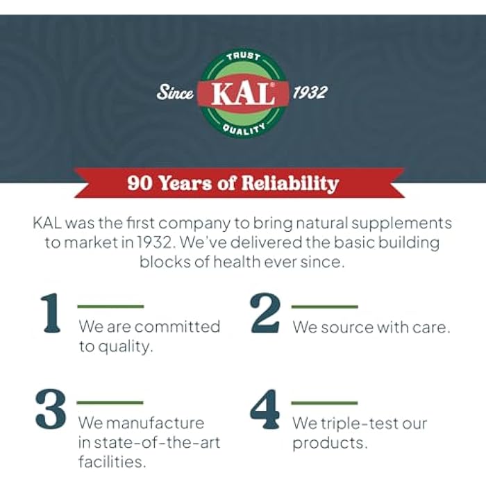 KAL Magnesium Complex 7 - Total Complex with Magnesium Glycinate, Citrate, Malate and More - Relaxation and Whole Body Support Supplements - Vegan, 60-Day Guarantee - 60 Servings - 120 VegCaps - Image 5