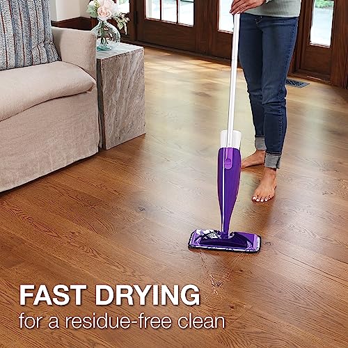 Bona Hardwood Floor Cleaner Bottle for use with Swiffer WETJET Spray Mop, makes 64 Fl Oz - Includes Filled Bottle + Concentrate Refill for Wood Floor Cleaning - Image 4