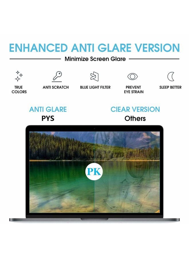 pys MacBook Air 13 Inch Screen Protector, Anti Blue Light and Anti Glare, MacBook Air Screen Protector for MacBook Air (2018~2021) and MacBook Pro (2016~2021/ M1), Easy to Install, Relieve Eye Strain - Image 4