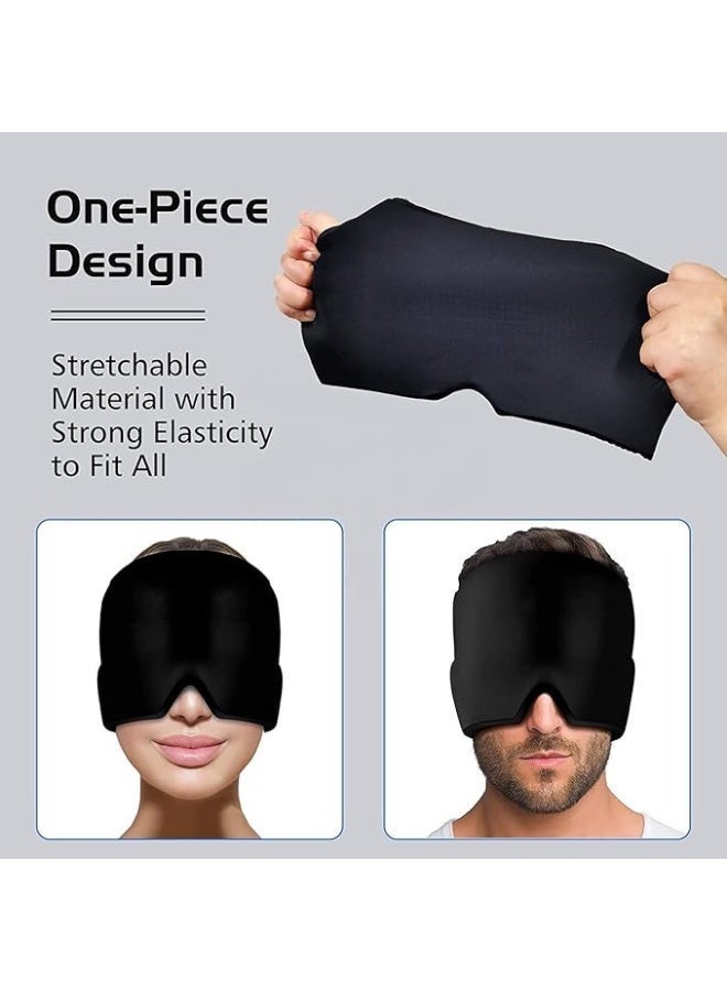 Filly GEL ICE COVERED Migraine Relief Cap - Cold Therapy Headache Relief Cap with Ice Pack Mask for Migraine, Tension, Sinus & Stress, Fitting Head Gel Ice Cap, Cold Therapy Ice Head Wrap - Image 4