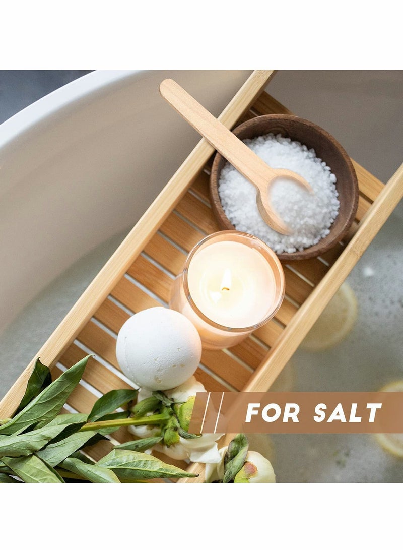 Excefore 10 Pcs Mini Wooden Spoons Small Wooden Spoons Condiments Salt Spoons for Spice Jam Coffee Condiment Honey Teas Sugar Kitchen Cooking - 3 Inch - Image 3