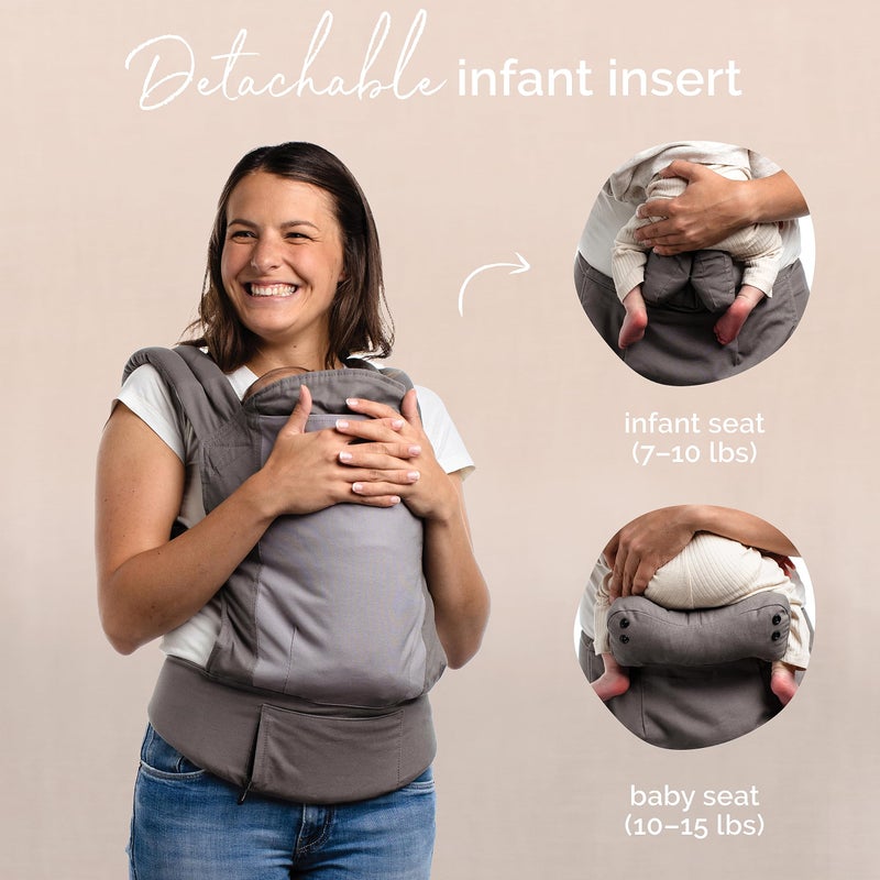 Boba Baby Carrier Classic - Backpack or Front Pack Baby Sling for 7 lb Infants and Toddlers up to 45 pounds (Dusk) - Image 4