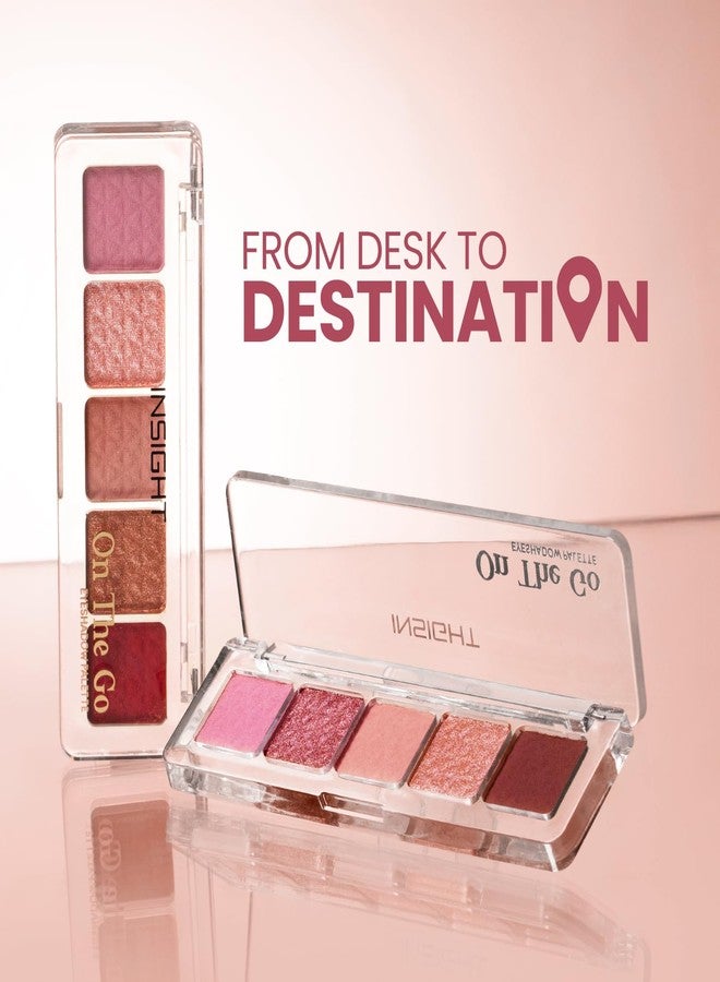 إنسايت باليت ظلال العيون إنسايت أون ذا جو - روزالين | ألوان غنية | ملمس ناعم كالحرير | سهولة الدمج | ألوان لامعة ومطفية | حجم مناسب للسفر (10 غرام) - Image 3