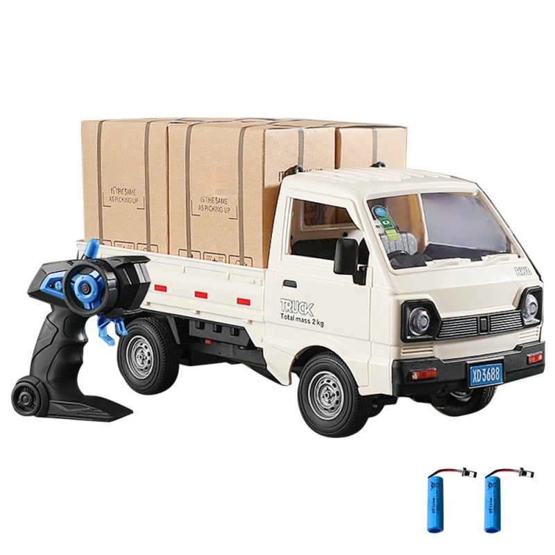Remote Control Truck: 1/16 Scale White, Precision Control With 2.4GHz System - Multi-Directional Maneuverability, LED Lights & Spray Function for Indoor Outdoor Adventure

### （，）：
1. ：Remote Control - Image 1