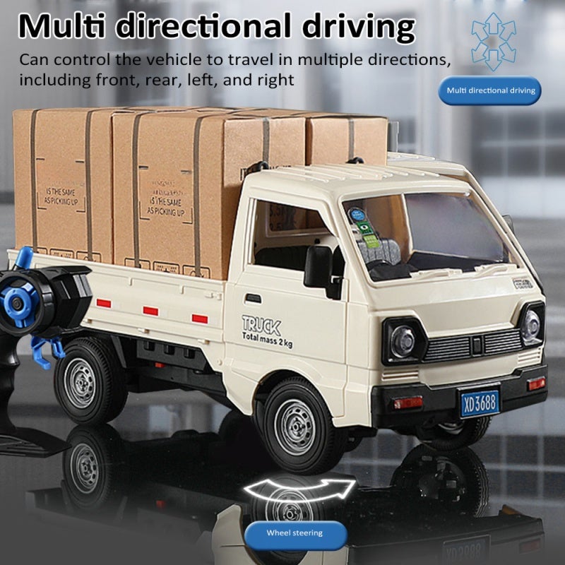Remote Control Truck: 1/16 Scale White, Precision Control With 2.4GHz System - Multi-Directional Maneuverability, LED Lights & Spray Function for Indoor Outdoor Adventure

### （，）：
1. ：Remote Control - Image 5