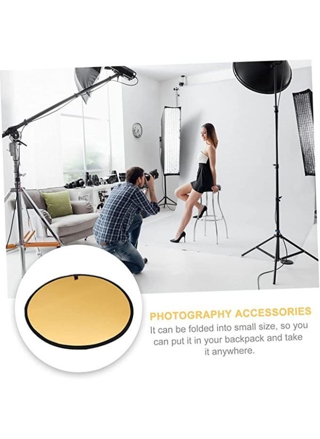 Generic Double-sided Folding Reflector Reflectors Photography Accessories Light Reflectors Gold and Silver Nylon Reflective  - Image 5