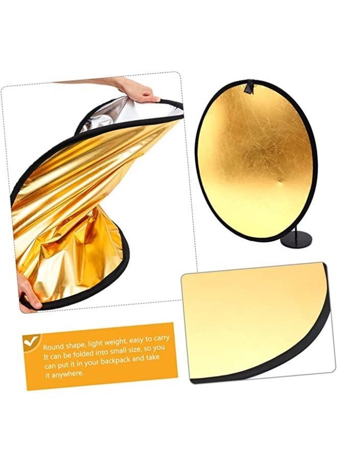 Generic Double-sided Folding Reflector Reflectors Photography Accessories Light Reflectors Gold and Silver Nylon Reflective  - Image 3