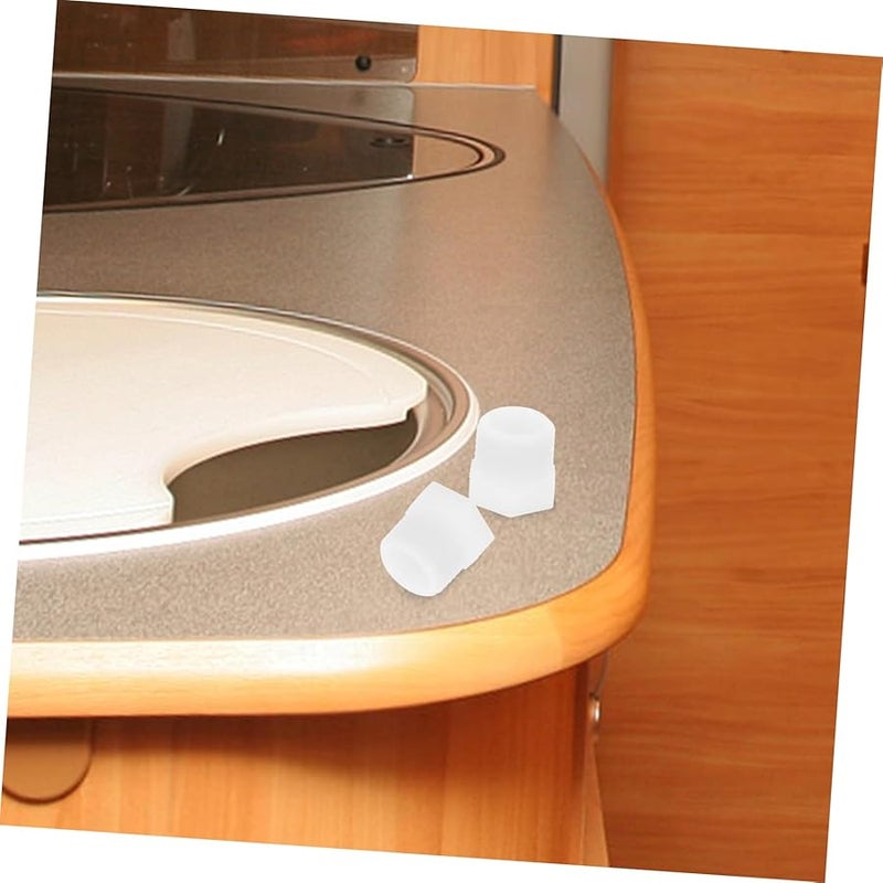 طقم سدادات تصريف سخان المياه 12 قطعة أدوات استبدال مرنة باللون الأبيض - Image 4