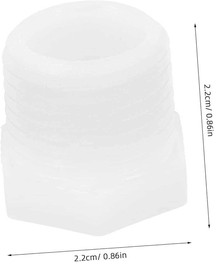 طقم سدادات تصريف سخان المياه 12 قطعة أدوات استبدال مرنة باللون الأبيض - Image 3