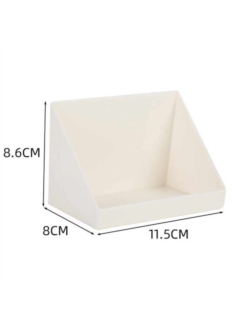 Stickable Storage Box Living room Single-Layer Rack Multifunctional Punch-free Simple Desktop Oblique Storage Box - Image 2