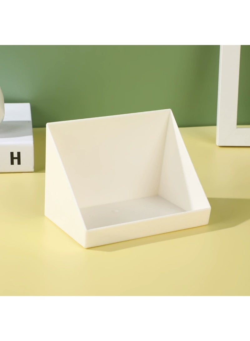 Stickable Storage Box Living room Single-Layer Rack Multifunctional Punch-free Simple Desktop Oblique Storage Box - Image 1