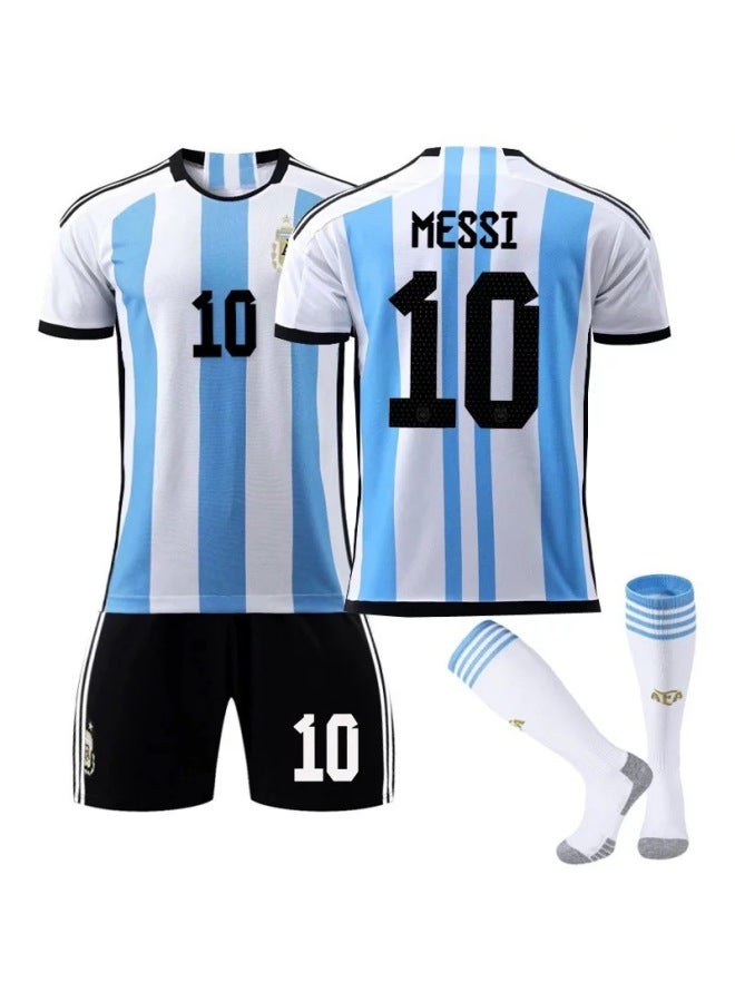 22 World Cup Samsung Gent Master No.10 * Messi + Matching Socks Football Jersey - Image 1