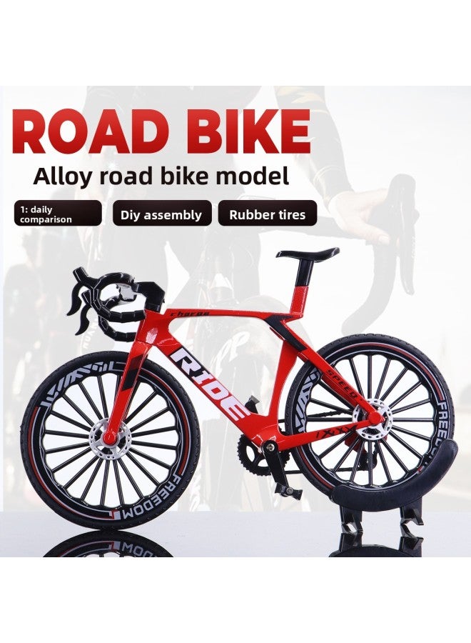 Cross-border Alloy Simulation 28 Bar Mini Road Bike Model Mountain Bike Ornaments Racing Bike Gifts 