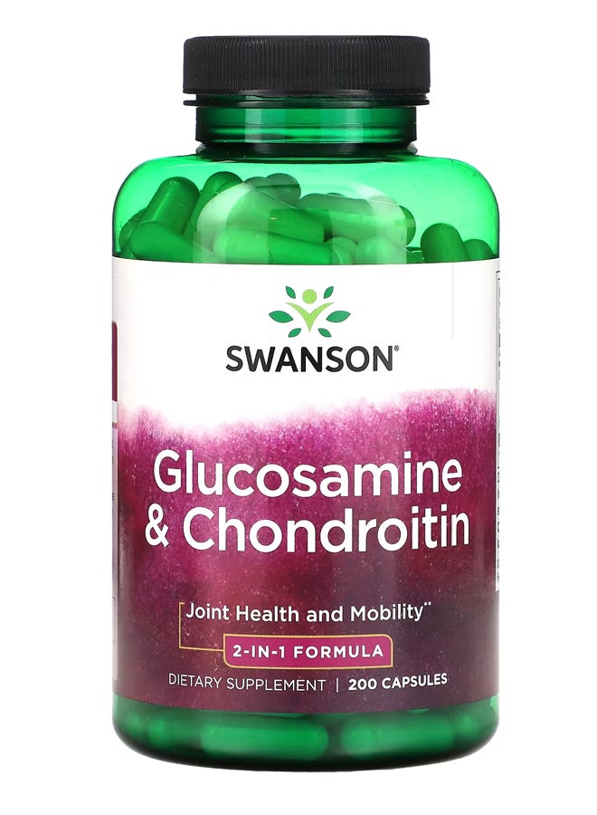 سوانسون الجلوكوزامين والكوندروتن ، 200 كبسولة