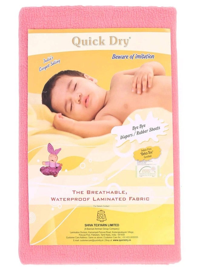Quick Dry Baby Bed Protector (Medium, Salmon Rose) - Image 3
