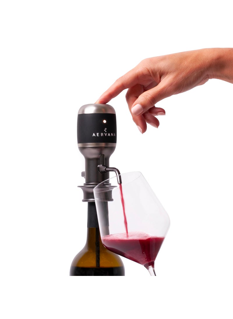 Aervana Aervana Select Variable Electric Wine Aerator and PourerDispenser  Air Decanter  Personal Wine Tap for Red and White Wine 750ml and 15l with Stand New 