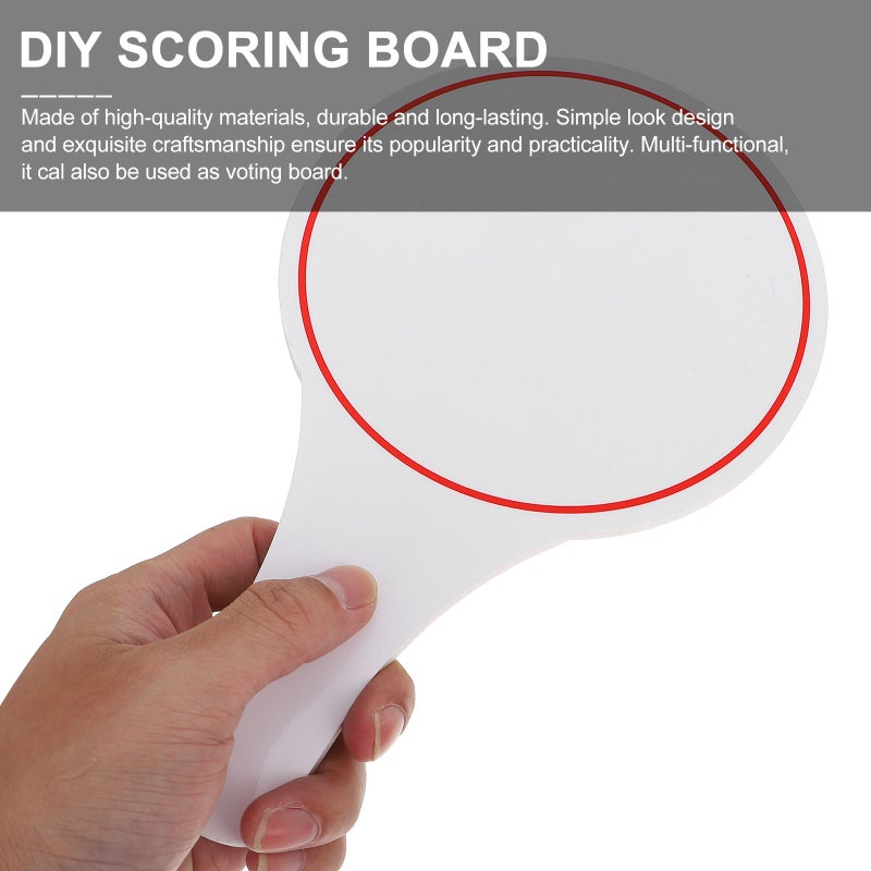 Erasable Handheld Whiteboard for Scoring and Voting, Durable with Comfort Grip - Image 5