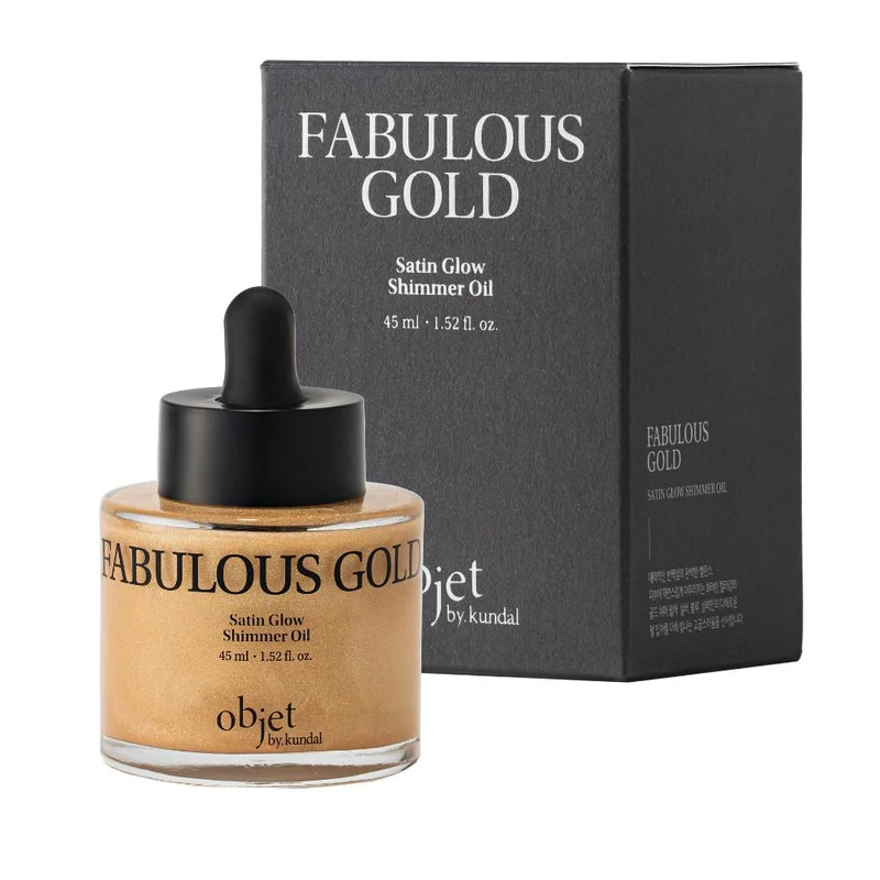 Objet by Kundal Satin Glow Shimmer Oil Fabulous Gold 45 mL