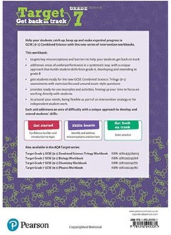 Pearson Education Limited Target Grade 7 AQA GCSE (9-1) Combined Science Intervention Workbook  - Image 3