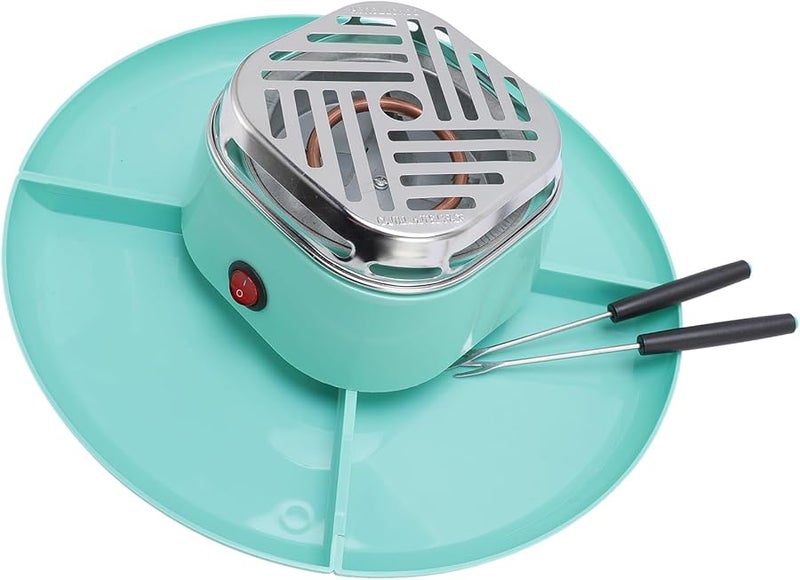 مجموعة قدرة فوندو كهربائية مع قابس أمريكي 120 فولت لتحميص المارشميلو والاجتماعات الحفلات - Image 3