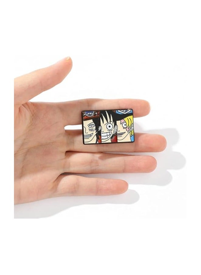One Piece Anime Characters Ace, Luffy and Sanji Classic 3D Metal Iron Stickers Mobile Phone Stickers for Anime Lovers Mobile Phone Stickers  - Image 2