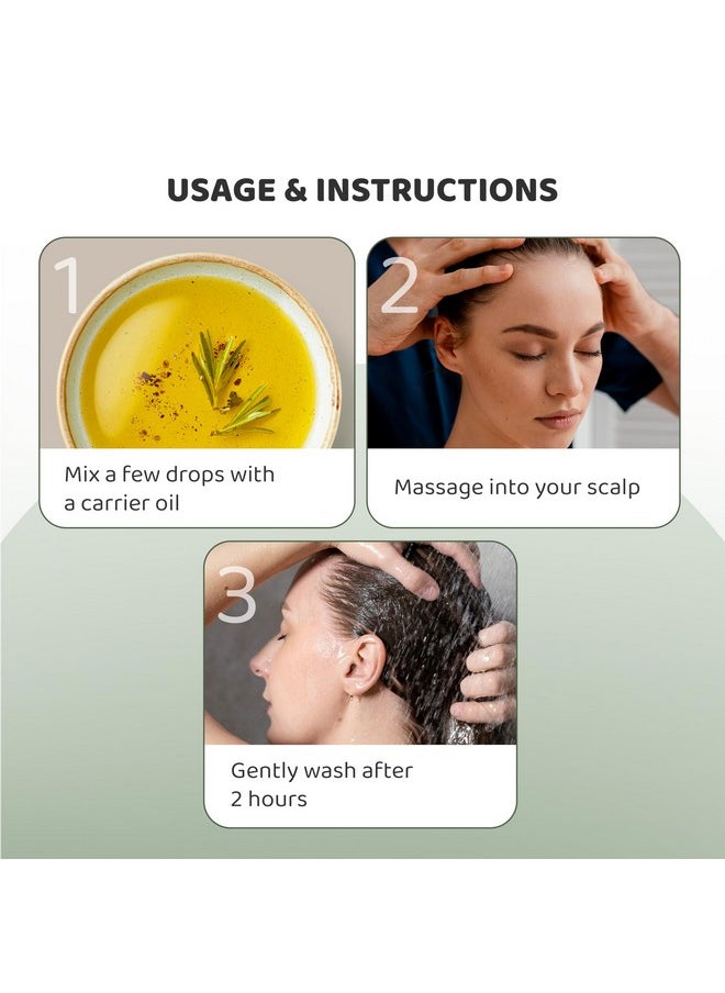 Rey Naturals - Rosemary Essential Oil | Rosemary Oil For Hair Growth | Good For Skin, Body And Shiny Soft Hair | Pure & Non Greasy | Hair Fall Control & Hair Growth Oil For Women & Men - 15Ml - Image 1