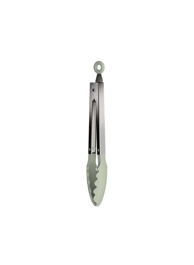 Berghoff Leo Balance Silicone and Stainless Steel Serving Tongs Silver and Green 27 cm 3950566