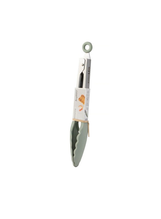 Berghoff Leo Balance Silicone and Stainless Steel Serving Tongs Silver and Green 27 cm 3950566 - Image 5