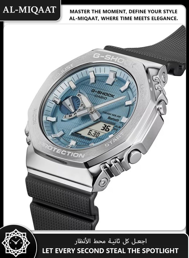 Casio G-Shock GBM-2100A-1A2 Men’s Carbon Core Watch – Bluetooth, Tough Solar, Shock Resistant, Modern Blue Accent - Image 5