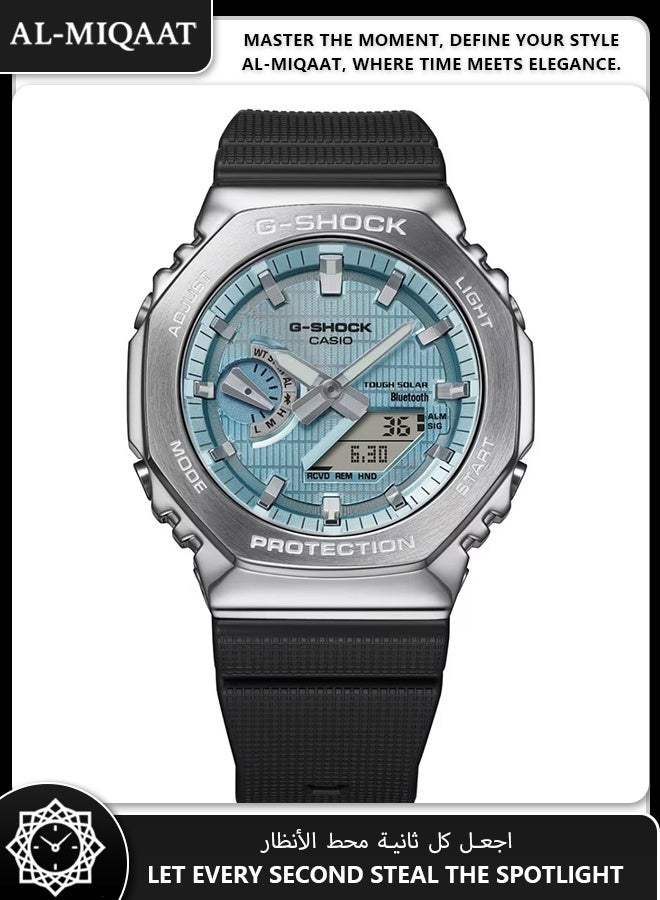 Casio G-Shock GBM-2100A-1A2 Men’s Carbon Core Watch – Bluetooth, Tough Solar, Shock Resistant, Modern Blue Accent - Image 3