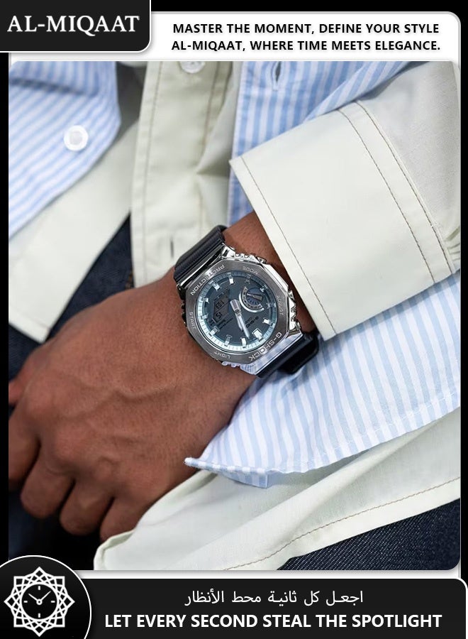 Casio G-Shock GBM-2100A-1A2 Men’s Carbon Core Watch – Bluetooth, Tough Solar, Shock Resistant, Modern Blue Accent - Image 2