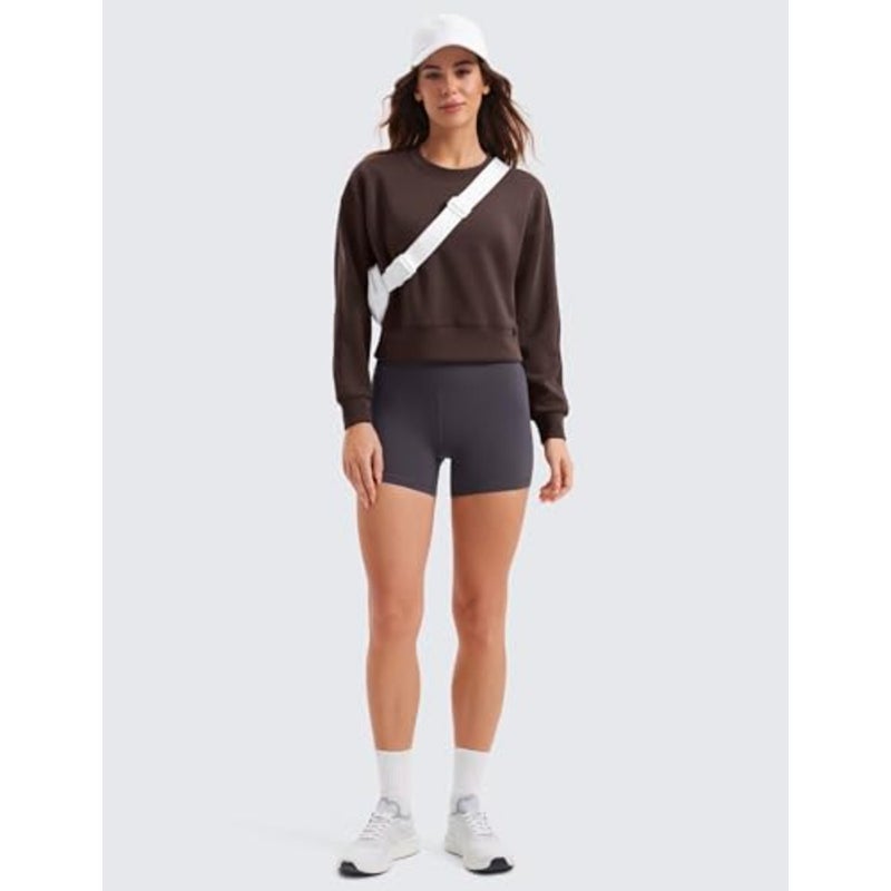 Womens SoftAura Crewneck Sweatshirt Long Sleeve Workout Casual Pullover Tops Basic Fall Sweatshirts - Image 5