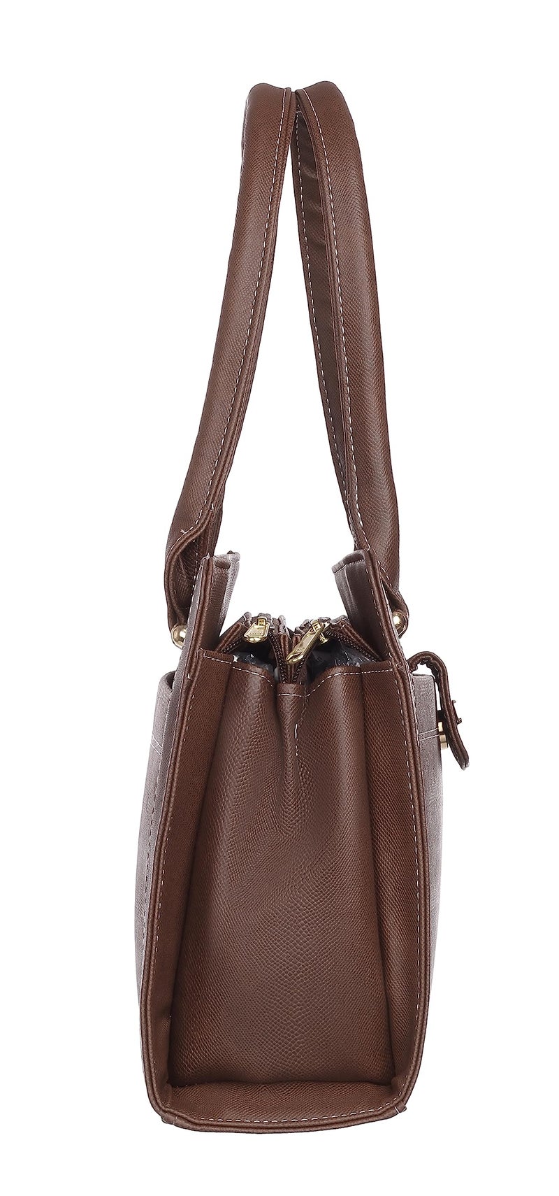 Keywest Women's Britney Satchel Tote Handbag for Women | Ladies purse | Stylish Shoulder Bag | Gift For Woman | Brown - Image 4