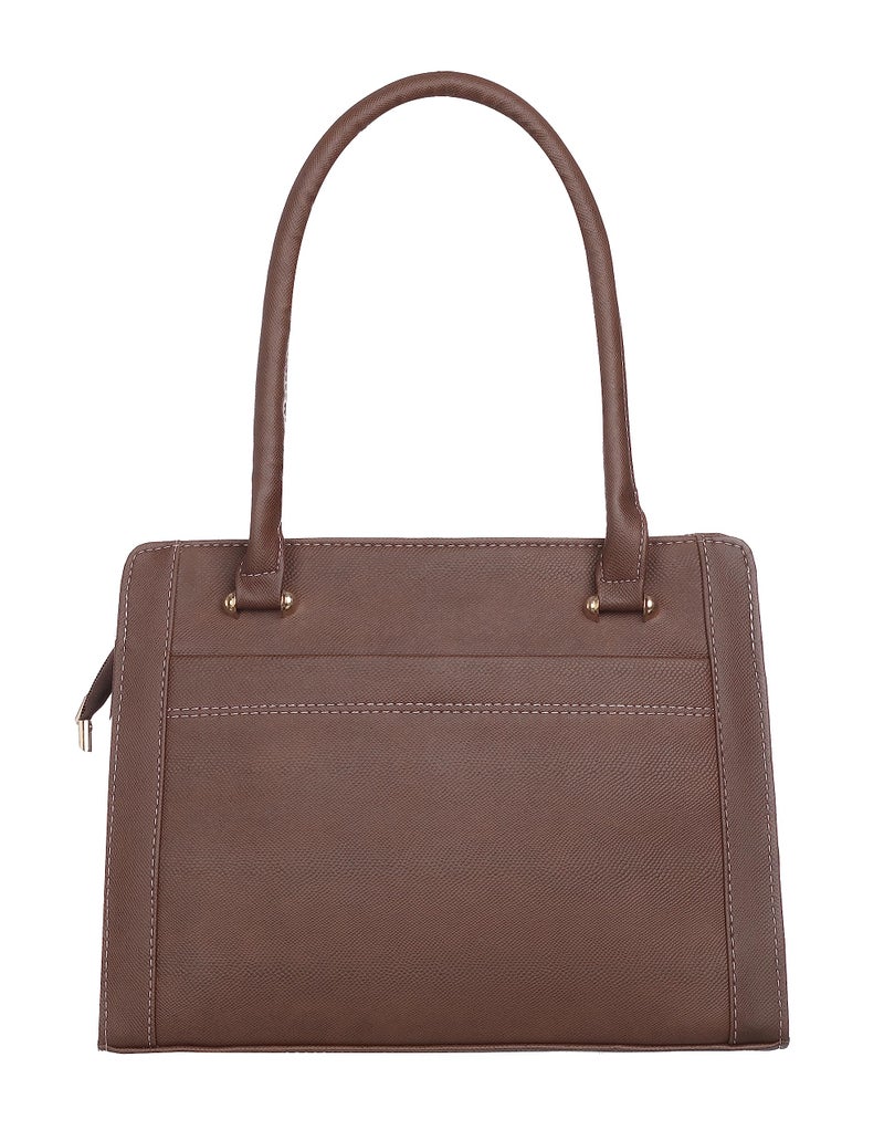 Keywest Women's Britney Satchel Tote Handbag for Women | Ladies purse | Stylish Shoulder Bag | Gift For Woman | Brown - Image 3