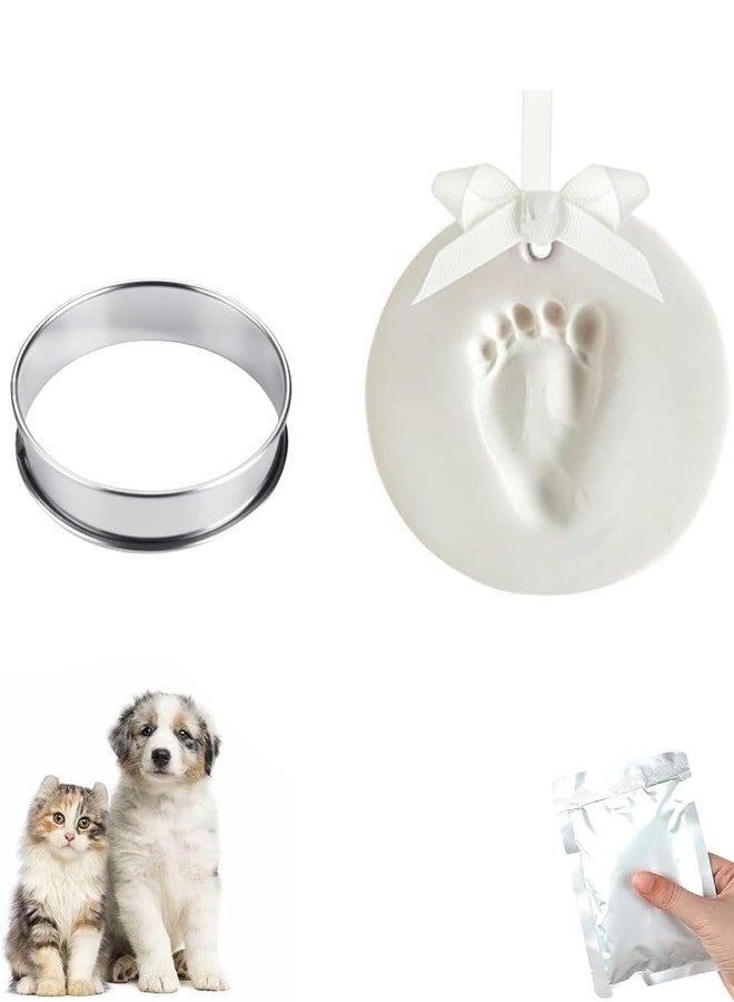 Vihaanta 2PCS Dog Paw Print Kit, Pet Paw Print Impression Kit, Baby, Dog or Cat Clay Pawprint Keepsake, Perfect Memorial Gift for Pet Lovers - Image 1