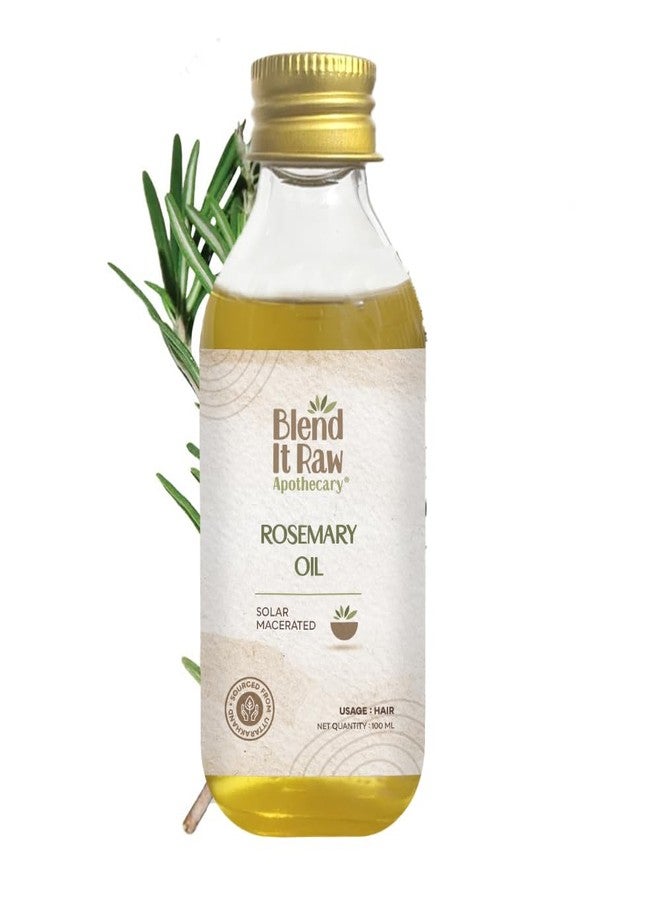 Blend It Raw Apothecary مزيج من زيوت إكليل الجبل وجوز الهند والخروع من بليند إت رو أبوتيكاري، ١٠٠ مل لكل منها | مستخلص إكليل الجبل وفيتامين هـ | نقي ١٠٠٪، خالٍ من البارابين والكبريتات | زيت جوز هند بكر معصور على البارد | سهل الاستخدام - Image 4