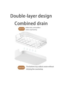 Generic Double Layer No-Punch Soap Rack, Wall-Mounted Soap Tray With drain hole，Traceless Adhesive Soap Holder,Easy Installation ,Bathroom Kitchen Soap Dish,For Shower, Bathroom,  Kitchen  - Image 4