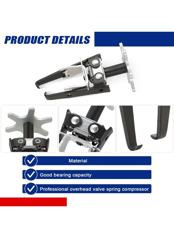 ضاغط زنبرك الصمام العلوي، أداة إزالة وإصلاح محرك السيارة العالمية للإزالة السريعة لنوابض الصمام - Image 3